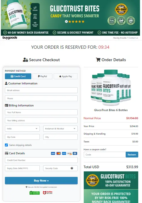 Secure Checkout Form